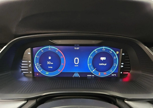 Skoda Octavia cena 95500 przebieg: 83381, rok produkcji 2021 z Wałbrzych małe 407